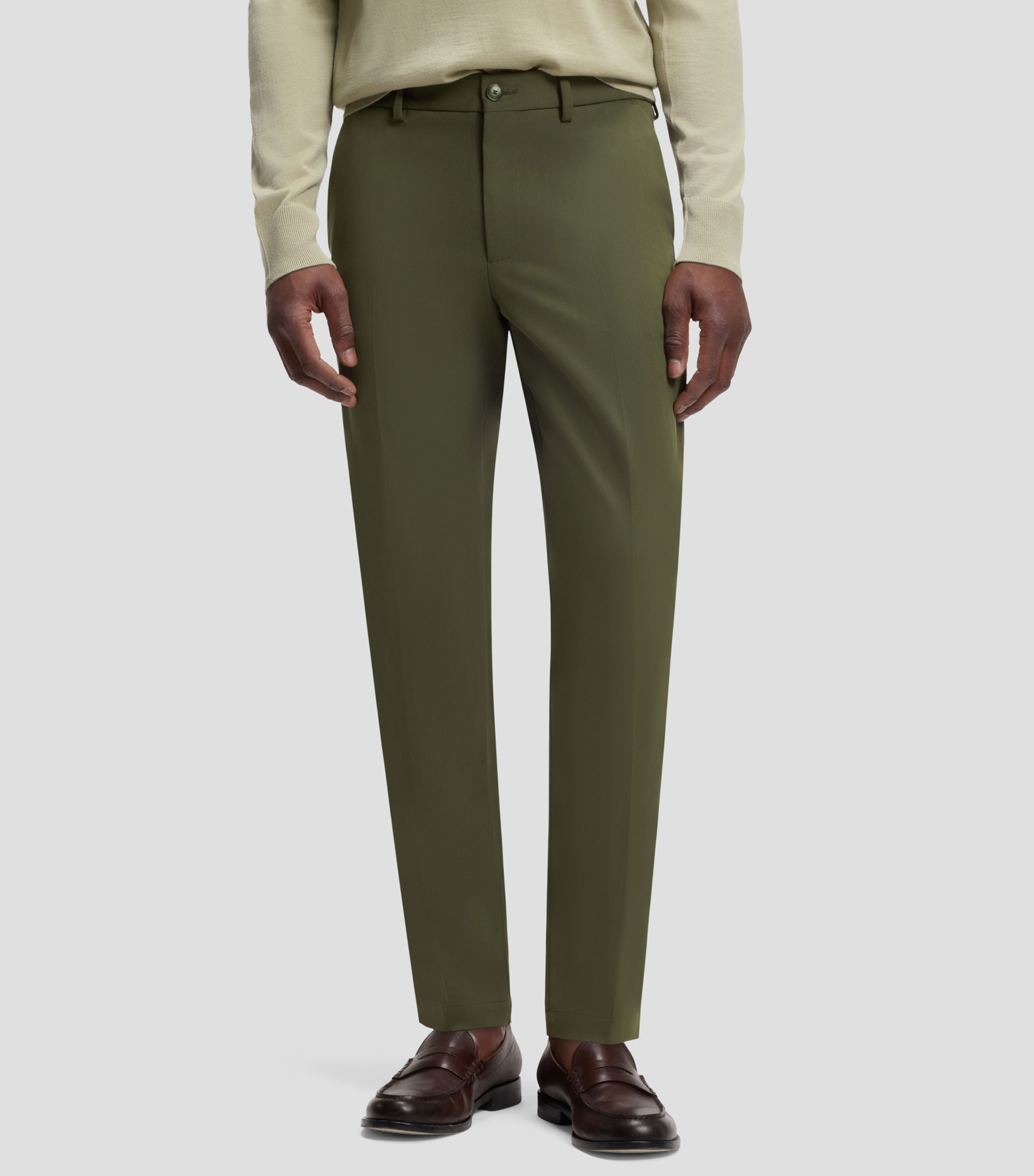 Pantalón slim en tejido multielástico Hombre